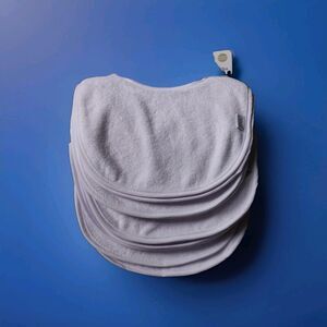 Neat Solutions Cotton Polyester Feeding Baby Bib, 10pk Unisex Bib